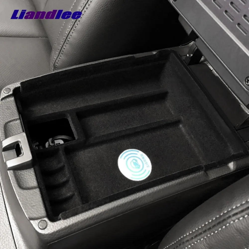 Liandlee For Nissan X-Trail Rogue Special Car Wireless Charger Armrest Storage For IPhone Android Phone Battery Charger