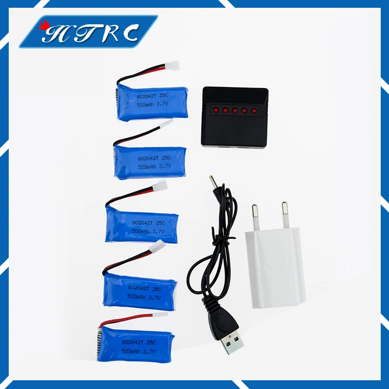 Super Fly Sets 3.7 V 500 mAh Lipo Battery 3.7V for Hubsan X4 H107 H107L H107C H107P H107D RC Quadcopter | Игрушки и хобби