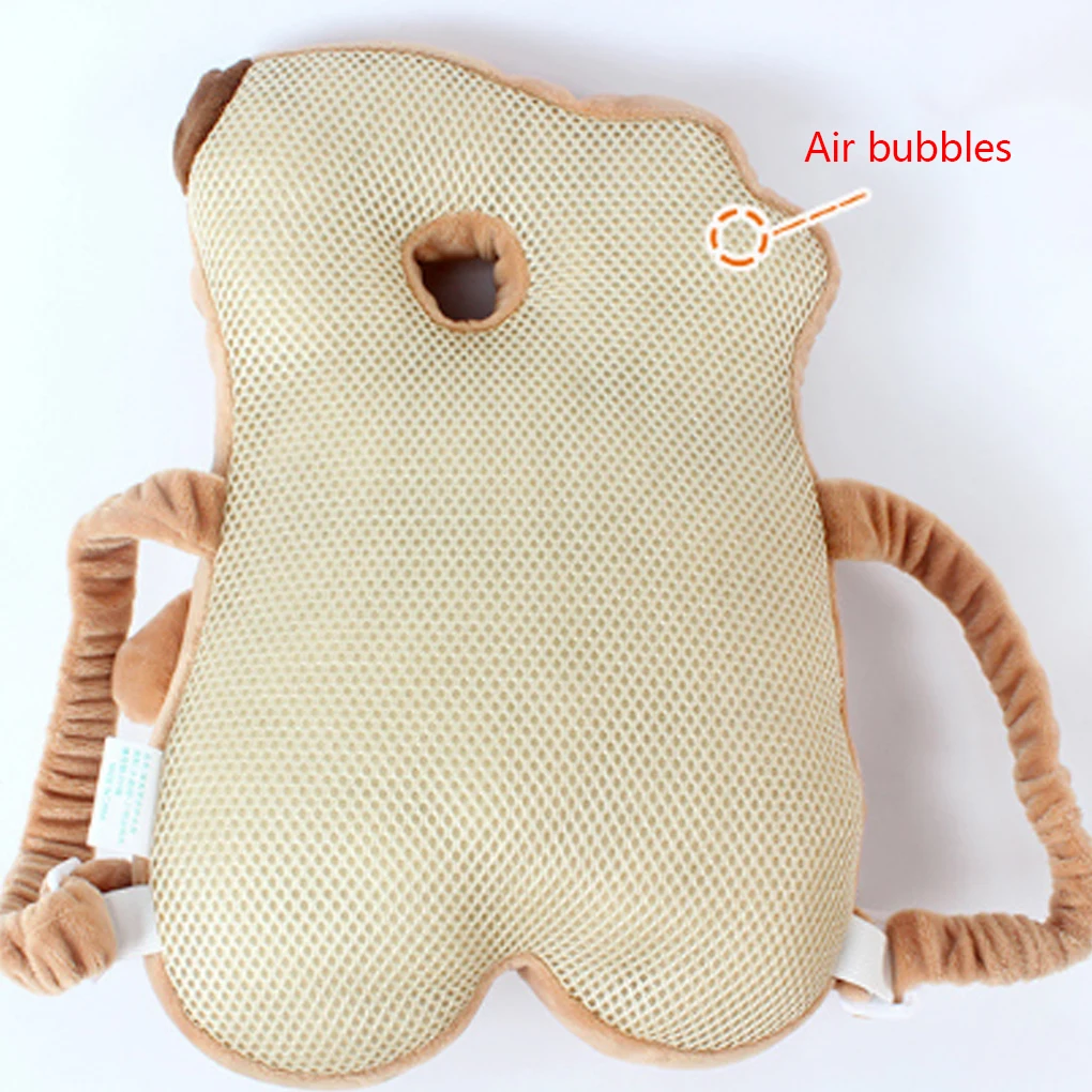 Сетчатая ткань для малышей, подушка для защиты головы, в форме животного, ударопрочный подголовник, Детская ударная крышка