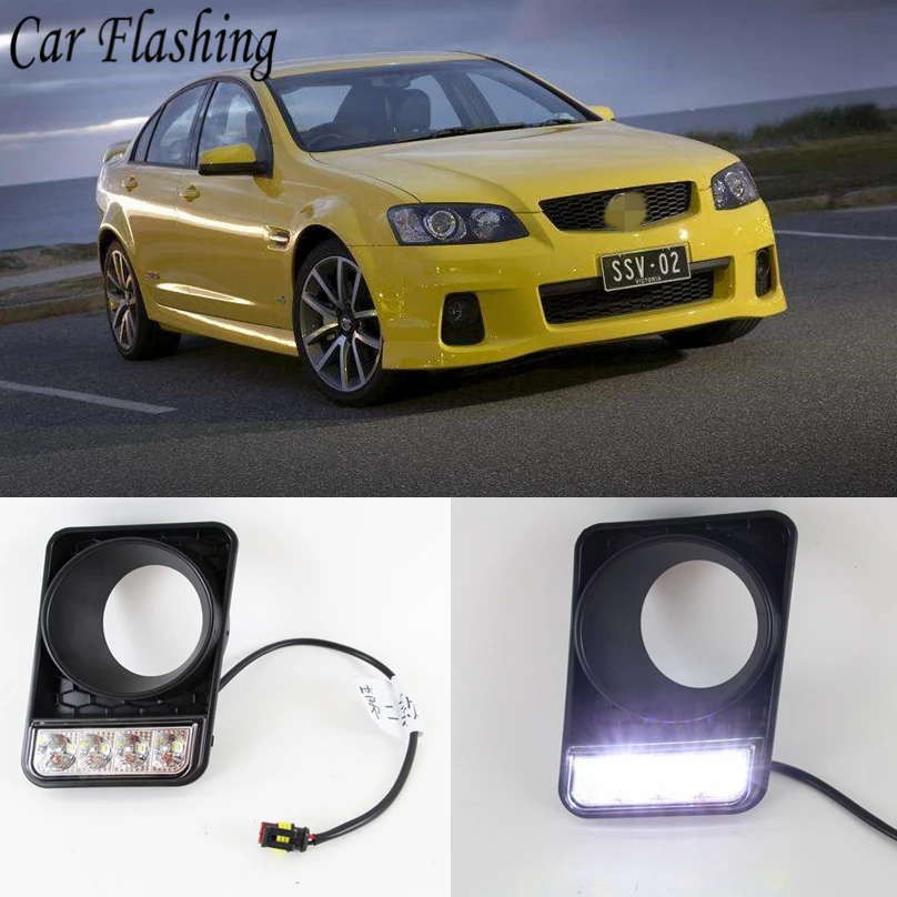 

Car Flashing 1 Set For Holden Commodore VE Serie 1 SV6 SSV SS Daylight Car styling LED DRL Daytime Running Lights style Fog Lamp