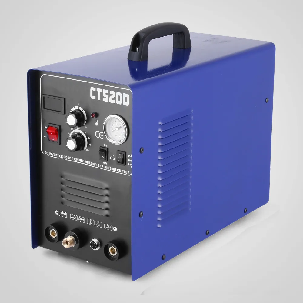 VEVOR CT520D Plasma Cutter Tig Stick Schweißer 3 in 1 Combo Schweißen Maschine, 50Amp Air Plasma Cutter, 200A TIG/Stick Schweißer VEVOR CT520D Plasma Cutter Tig Stick Schweißer 3 in 1 Combo Schweißen Maschine, 50Amp Air Plasma Cutter, 200A TIG/Stick Schweißer