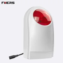 FUERS 110дб Беспроводная вспышка Сирена стробоскоп сигнализация сирена для умная домашняя система охранной сигнализации G90B S5 система безопасности