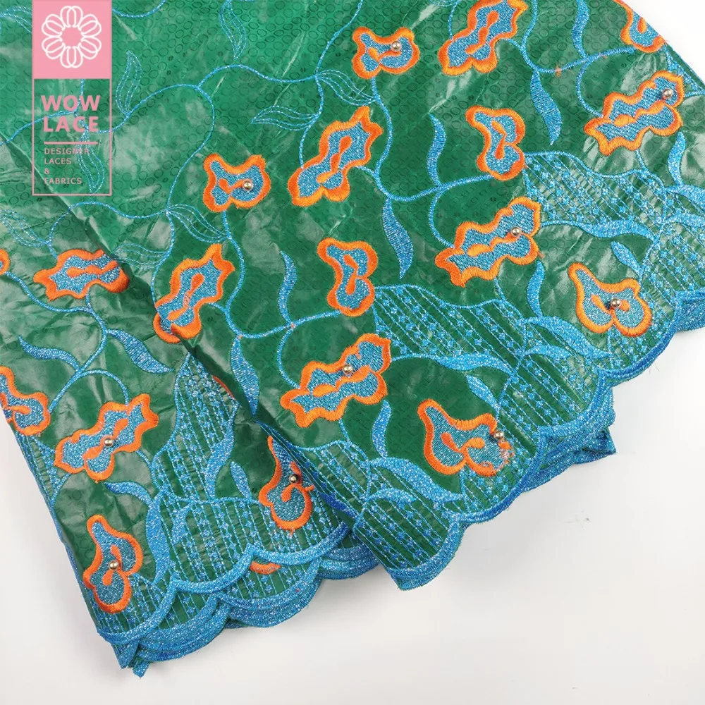 Сенегаль Нигерия базин кружевной ткани с сеткой кружева для Индии Женская Блузка Шитье Бисером Вышитый жаккард бассейна кружевная ткань