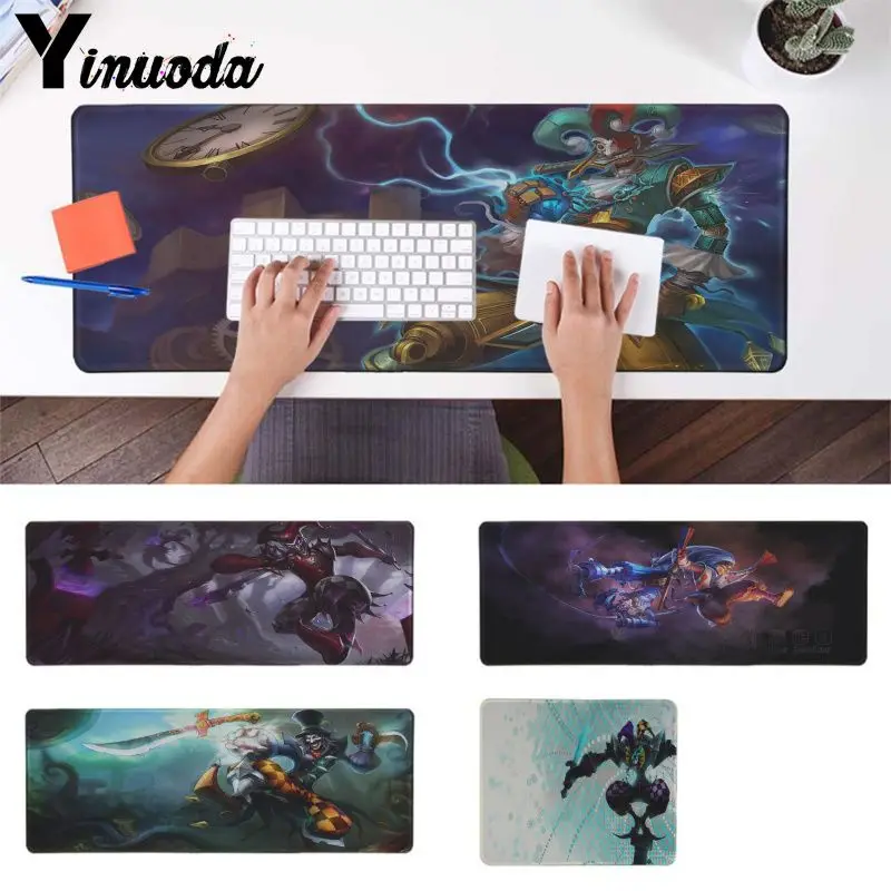 Yinuoda League of Legends Shaco офисные мыши геймер мягкий коврик для мышки ноутбука Non Slip