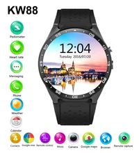 2016 Hot Sale KW88 Smart watch Android 5.1 MTK6580 CPU 1.39 inch 3G Wifi Smartwatch for Samsung Huawei Phone Watch PK GT88 KW18