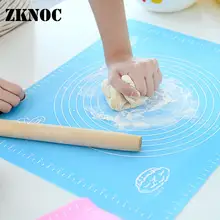 1 шт., антипригарный силиконовый коврик для раскатки теста, подкладка для кондитерских изделий, торта, формы для выпечки, паста, таблица для муки, кухонные инструменты для выпечки