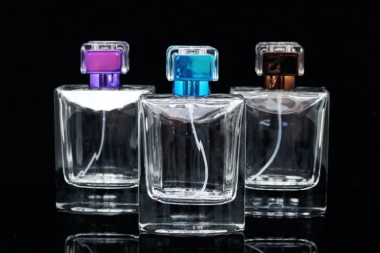 

New Style 100ML Glass Perfume Bottle Cheap Multicolor High Quality Spray Bottle