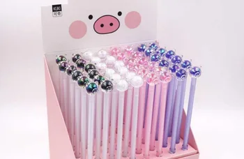 

Korea Cute Animal Gel Pen Cartoon Stationery Prize Gift Kawaii Office Writing Student Pen Black Full Needle Black Ink 48pc/lot