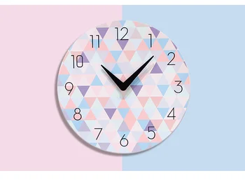 

Simple color candy creative decoration clock personality bedroom silent Wall clock