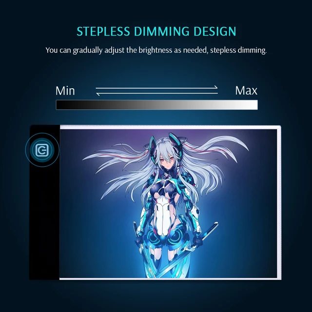 CHIPAL A5 Digital Drawing Tablet LED Light Box Graphic Tablets Pad Tracing Graphics Copy Board USB Painting Table Writing Pads 3