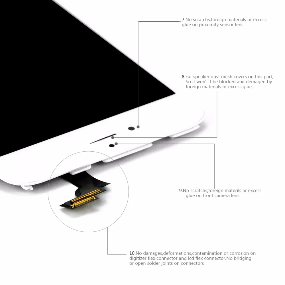 100 шт. заводская цена ЖК дисплей для iPhone 6 Plus сенсорный экран сборка дигитайзер