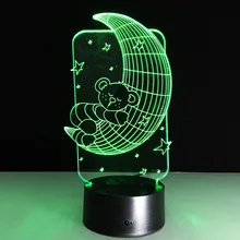 Usb-портами и светодиодным индикатором 3d лампа Новинка Usb Led Настольная лампа для детей Спальня творческие подарки на день Святого Валентина мини-светильник мини Usb Led Акриловый ночной Светильник