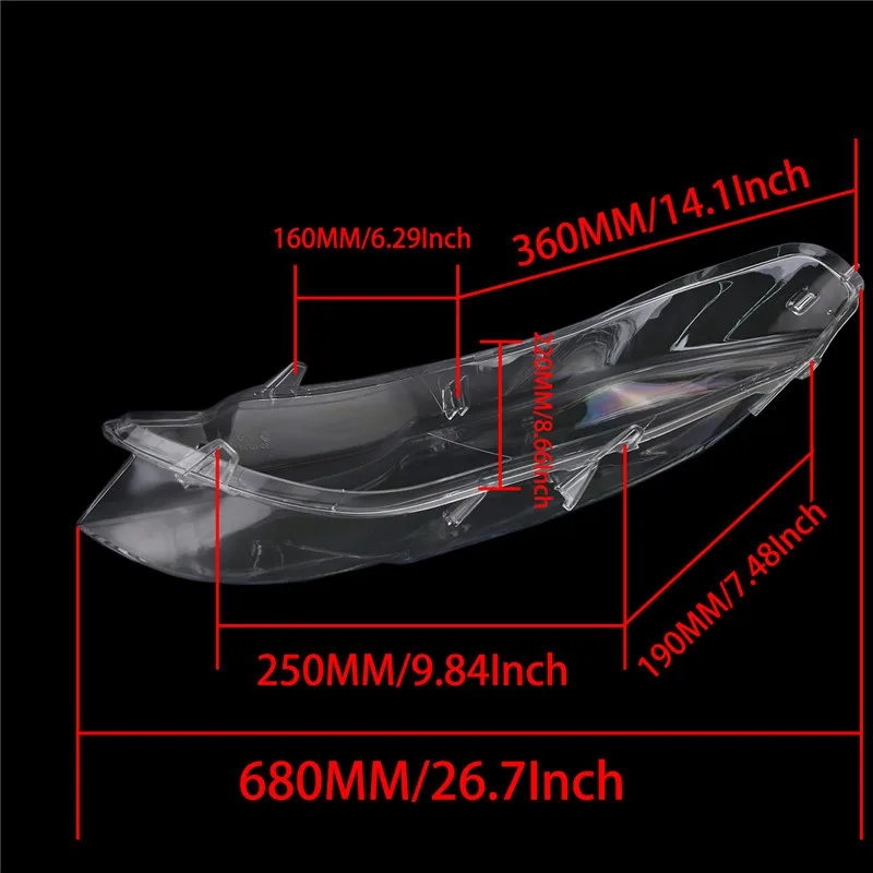 Автомобильный Стайлинг левый прозрачный корпус фары Крышка корпуса лампы в сборе для BMW X5M X6 E71 замена светодиодные стеклянные линзы крышка/