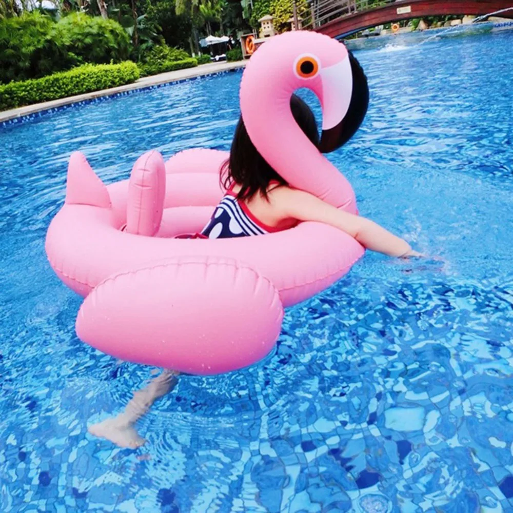 

Children Inflatable Flamingo Balloon Kids Safety Protection Mounts Swimming Party Pool Toys Inflatable Floating Swimming Ring