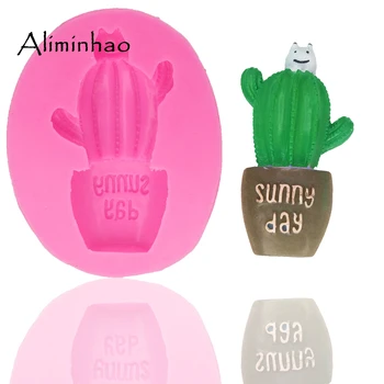 

DY0012 cactus DIY Silicone Mold Sugarcraft dessert Candy Chocolate Molds Fondant Cake Decorating Tools