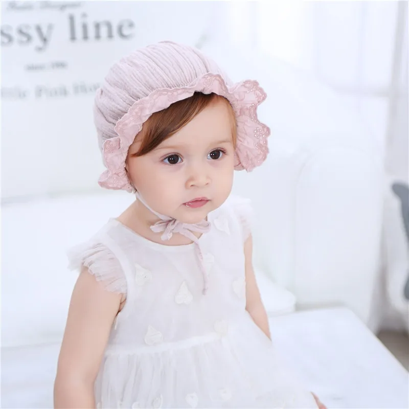 Летняя Милая шапочка, детская кружевная шапочка с галстуком-бабочкой, крутая детская шапка для малышей, дворцовая шляпа принцессы
