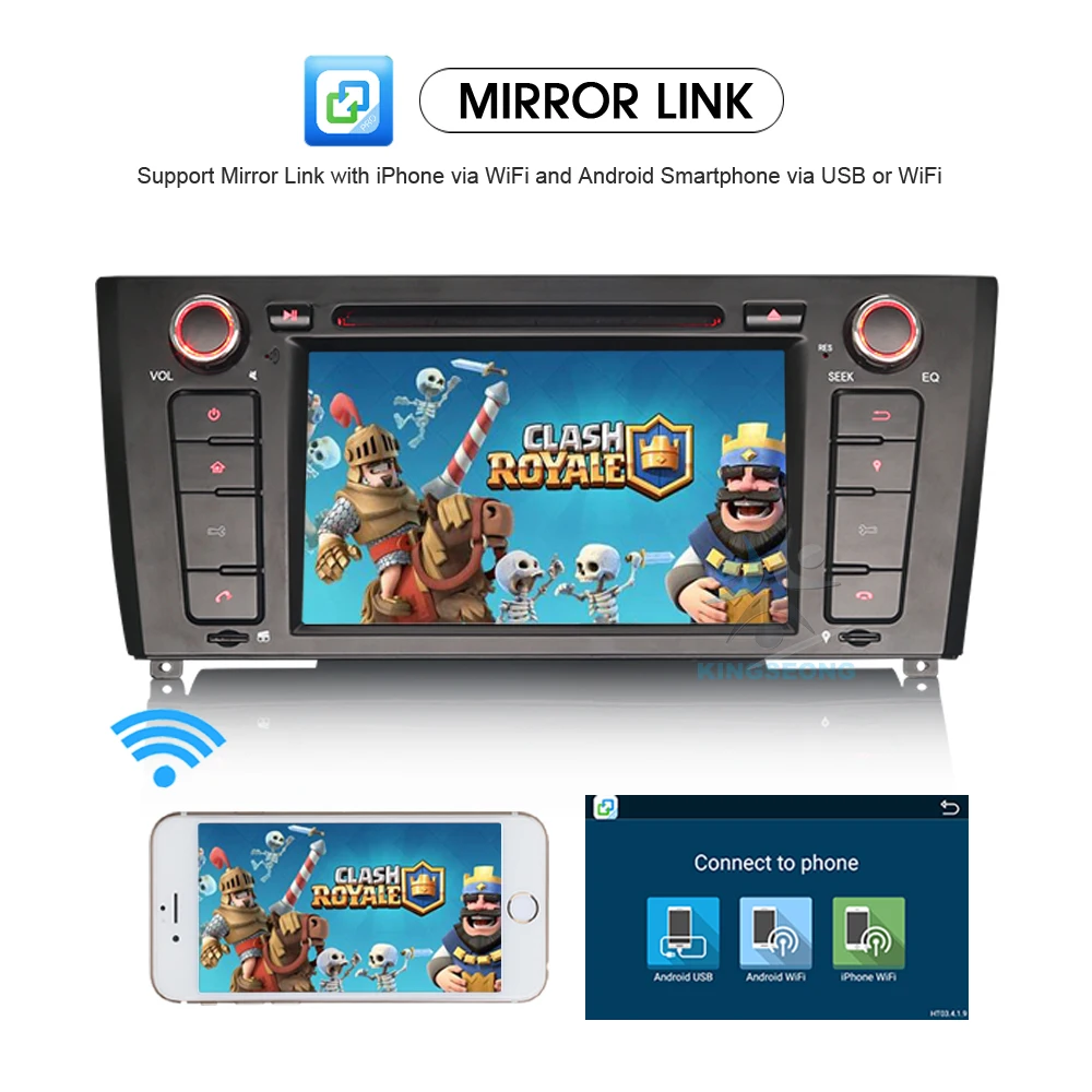 Sale Autoradio Android 7.1 DAB+ GPS WiFi Bluetooth Car CD DVD Navi for BMW 1 Serie E81 E82 E87 E88 Door Hatchback Coupe Convertible 1