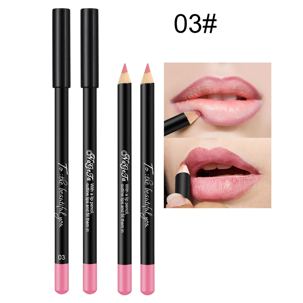 1 шт Matte Lip Liner Pencil Водонепроницаемый долгое ню макияж контура губ набор карандашей для губ maquiagem Профессиональный полный TSLM1