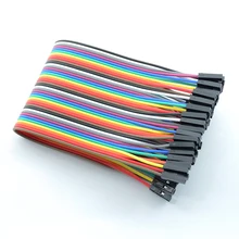 40 шт. 20 см dupont кабель Перемычка провода dupont линия Женский к женскому dupont линия 1P 40P