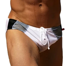 Новые Сексуальные мужские купальники с низкой посадкой, лоскутные мужские плавки, трусы для серфинга мужские бикини, спортивные купальники для купания, женские трусы большого размера