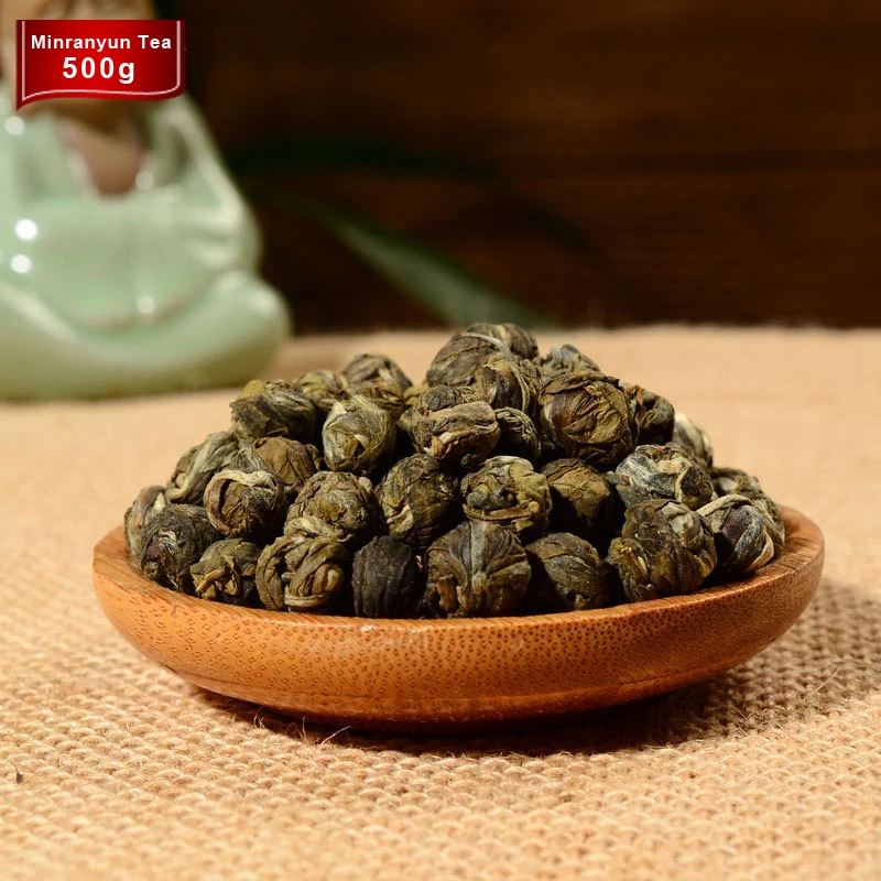 Tea Set or 500g Superior Jasmine Green Tea Flower Tea Premium Jasminea Tea Dragon Pearl Health Care Wholesale Chinese Green Food