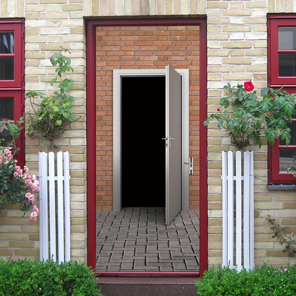 

Waterproof 3d Originality Door Sticker Since Paste Paper Decoration Bedroom A Living Room Wall Sticker Stainless Steel Door