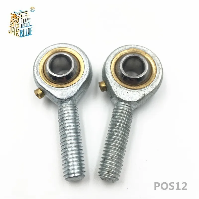 4PCS POS 12 Hole 12mm Rod End Joint Bearings Male Right Hand Threaded metric Cnc parts | Обустройство дома