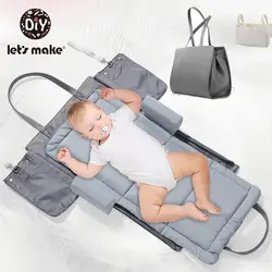 Let'S Make складная кровать для детской кроватки портативная Мобильная кроватка многофункциональная сумка для мам Складная новорожденная