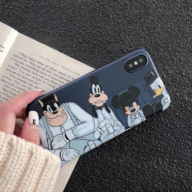 

Kawaii anime Cartoon Mickey Mouse Phone Case For Coque iphone X XS Max XR Cases Ultra-thin Cover For iPhone 6 6s 7 8 Plus Fundas