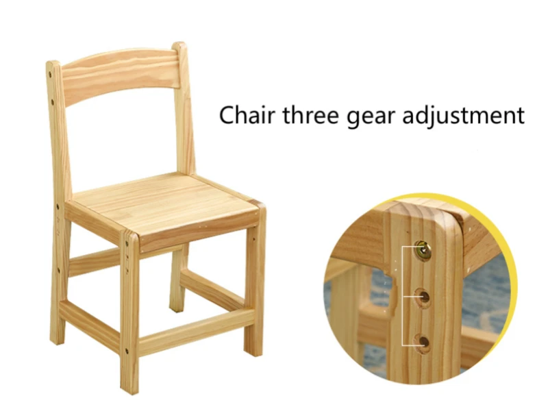 Solid Wood Kids Table and Chair Sets Student Study Table Household Lifted Wooden Safe Writing Desk Combination with Bookshelf Solid Wood Kids Table and Chair Sets Student Study Table Household Lifted Wooden Safe Writing Desk Combination with Bookshelf