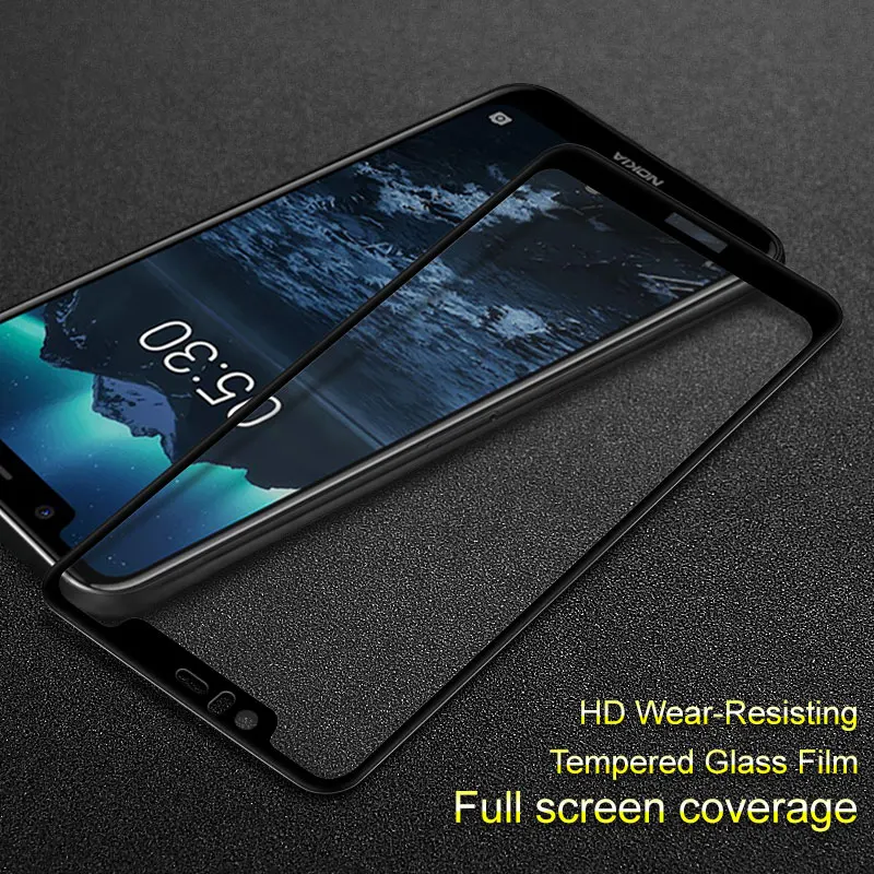 Для Nokia X5 закаленное стекло спереди жесткий фильм Imak полный охват Экран протектор Защита Полный Экран для Nokia 5,1 плюс Стекло