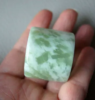 

ddh007 Chinese xiuyu Nephrite Archer's Thumb Ring Banzhi Rare 22mm 5.6