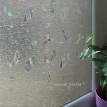 90* 100 см 35."* 39." конфиденциальности стекло фильм-матовое статического не цепляться без клея 3D лазерные наклейки домашнего декора офиса CZ016