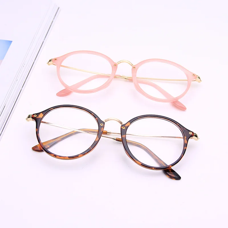 

Unisex Solid Alloy Glasses Frame Women Prescription Glasses Fashion Designer Metallic Circle Glasses Myopia Glasses
