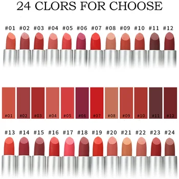 

NEW 1 Pcs Lipstick Long Lasting Moisturizing Matte Makeup Cosmetic Portable for Women Lady
