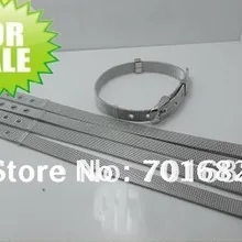 100 полосок стальной браслет DIY Аксессуары может через 10 мм скользящие буквы или амулеты