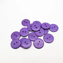 100 шт. фиолетовые 23 мм кнопки из смолы Круглые 2 отверстия Швейные аксессуары для украшения для скрапбукинга