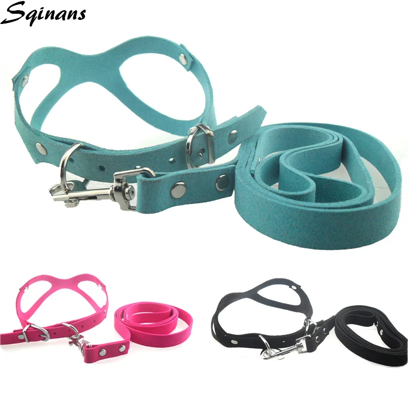 Sqinans S/M/L Персонализированная стеклянная шлейка для собак мягкая замша кожа