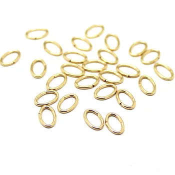 

Gold filled Oval Open Jump Rings Findings For Jewelry Making Accessories 30pcs