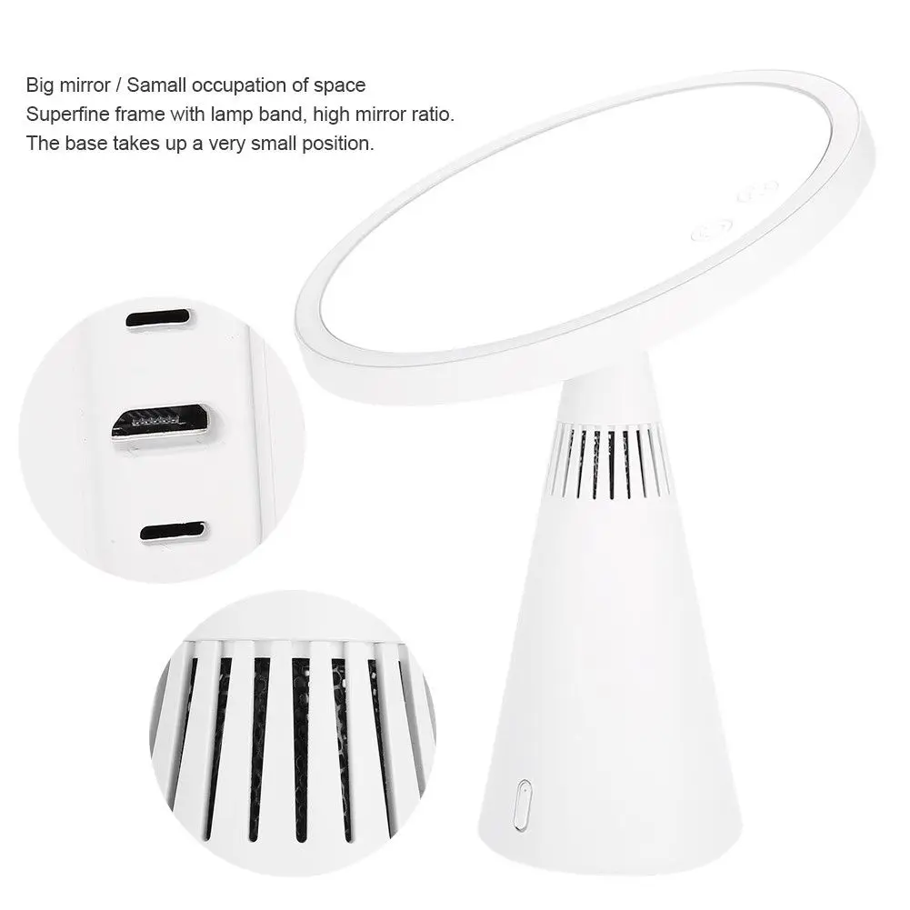  Multifunctional LED Makeup Mirror Lamp Magnify Light up with Bluetooth Audio Table Lamp USB Charger