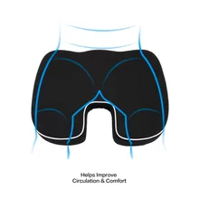 SUNZM подушка для сиденья черный копчик Ортопедическая подушка для сиденья поясничная поддержка комфортная прокладка из пены с эффектом памяти для стула автомобиля офиса дома горячая распродажа