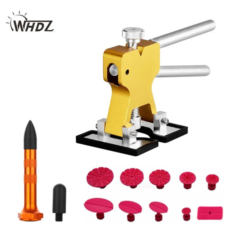 

PDR Tool Sets Dent Lifter Glue Puller Paintless Dent Repair Tool Hail Removal with 10pcs glue tabs tap down