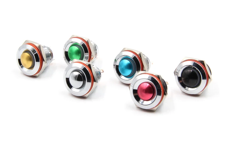 

16mm Metal push button switch Self-locking/Momentary self return Waterproof mini small Stainless Steel switch YM24 high quality