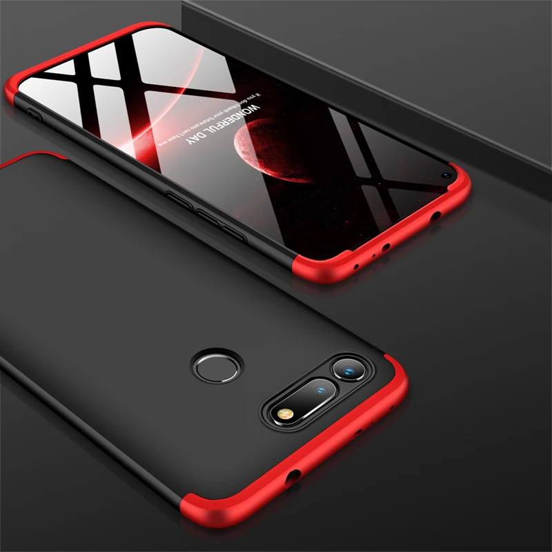 

360 Full Protection 3 in 1 Case on for Huawei honor View 20 10 9 8X 8C 7A 7C Mate 20 lite P20 pro Nova 4 3 3i P smart 2019 Cover