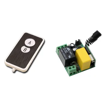 

Direct Sale AC220V 1CH 10A Remote Control Light Switch Relay Output Radio Mini Receiver Module and Ultra-thin 2 keys Transmitter
