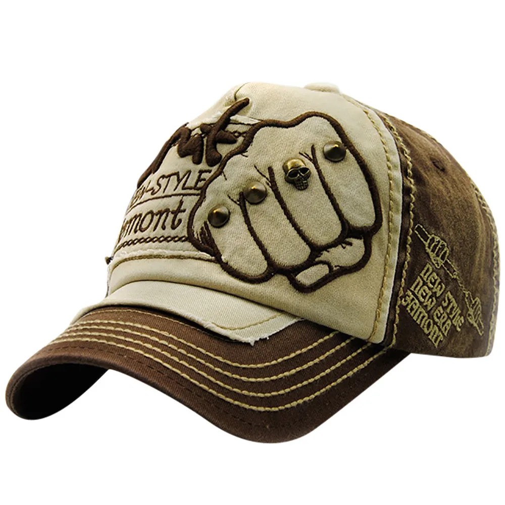 

Embroidered Summer Rivet Cap Hats For Men Women Casual Hat Hip Hop Baseball Caps