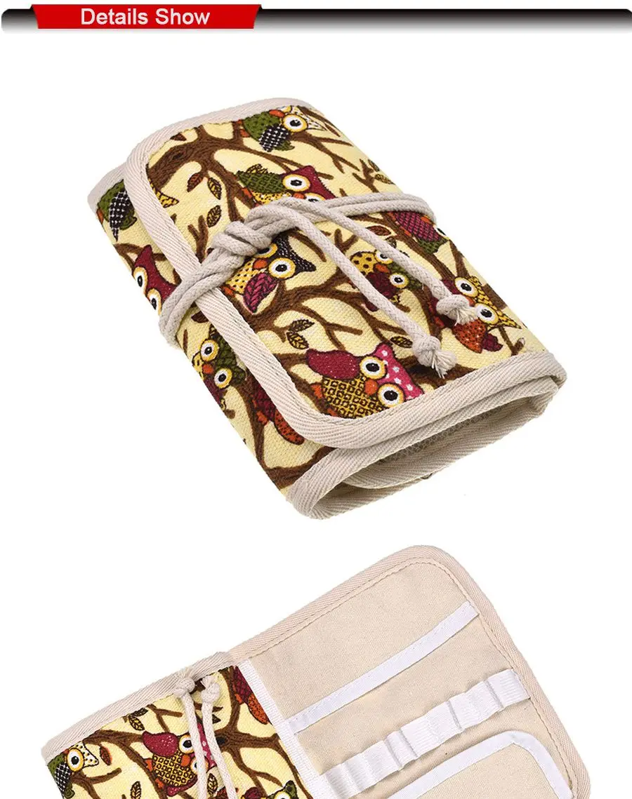 Looen Сова стильная сумка для хранения крючком сумка с крючком набор для вязания чехол для вязания спицами ножницы линейка аксессуары для шитья Органайзер