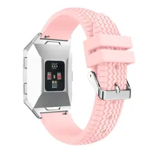 Текстурированный узор шин Мягкие силиконовые замена Браслет ремешок для Fitbit ионной Прямая 1018