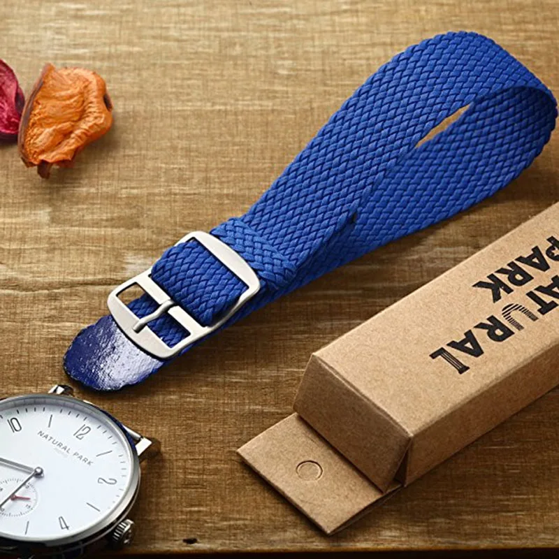 Günstige 20mm Mehrere Farben Mode Casual Nato Nylon Military Uhr Strap Armee Sport Armband Natürliche Park Hand woven 2018 schwarz