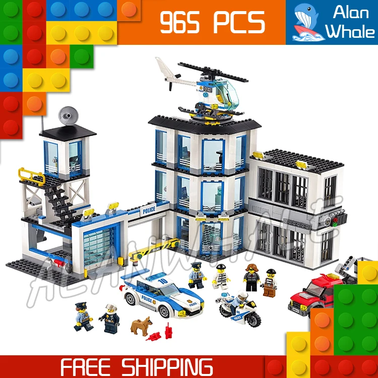 

965pcs City Police Station Model Building Blocks 02020 Assemble Bricks Children Toys Movie Construction Set Compatible With Lego